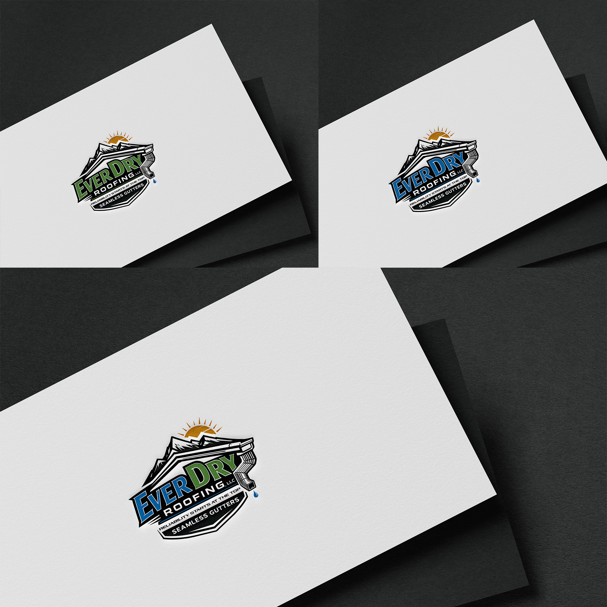 Logo Design by yoossefMaroc for Ever Dry Roofing LLC | Design: #36882251