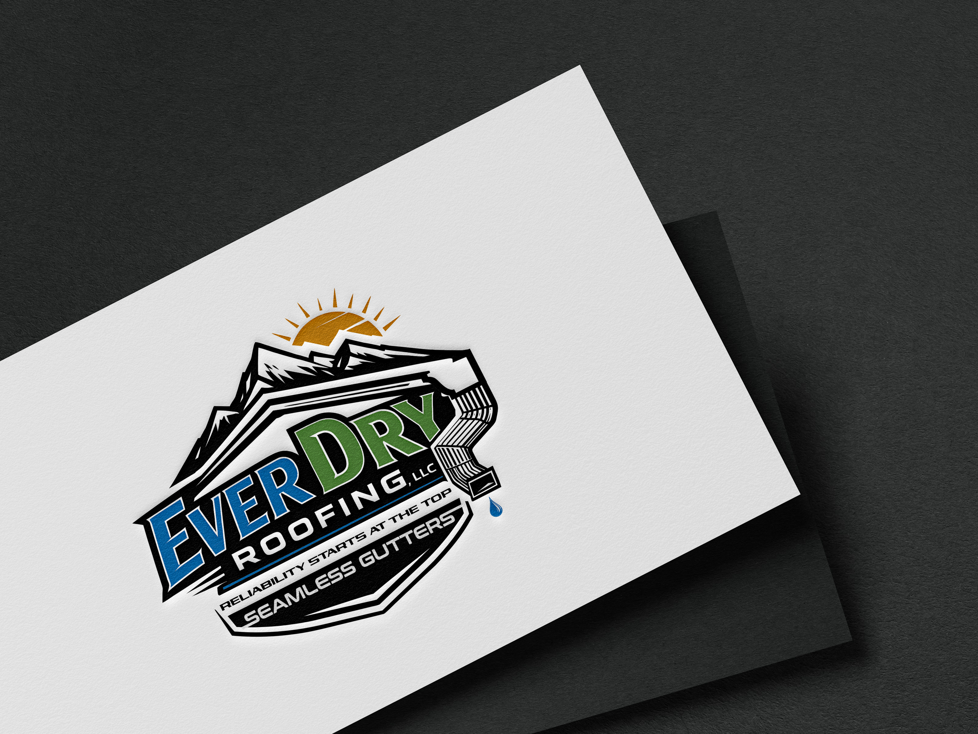Logo Design by yoossefMaroc for Ever Dry Roofing LLC | Design #36940656