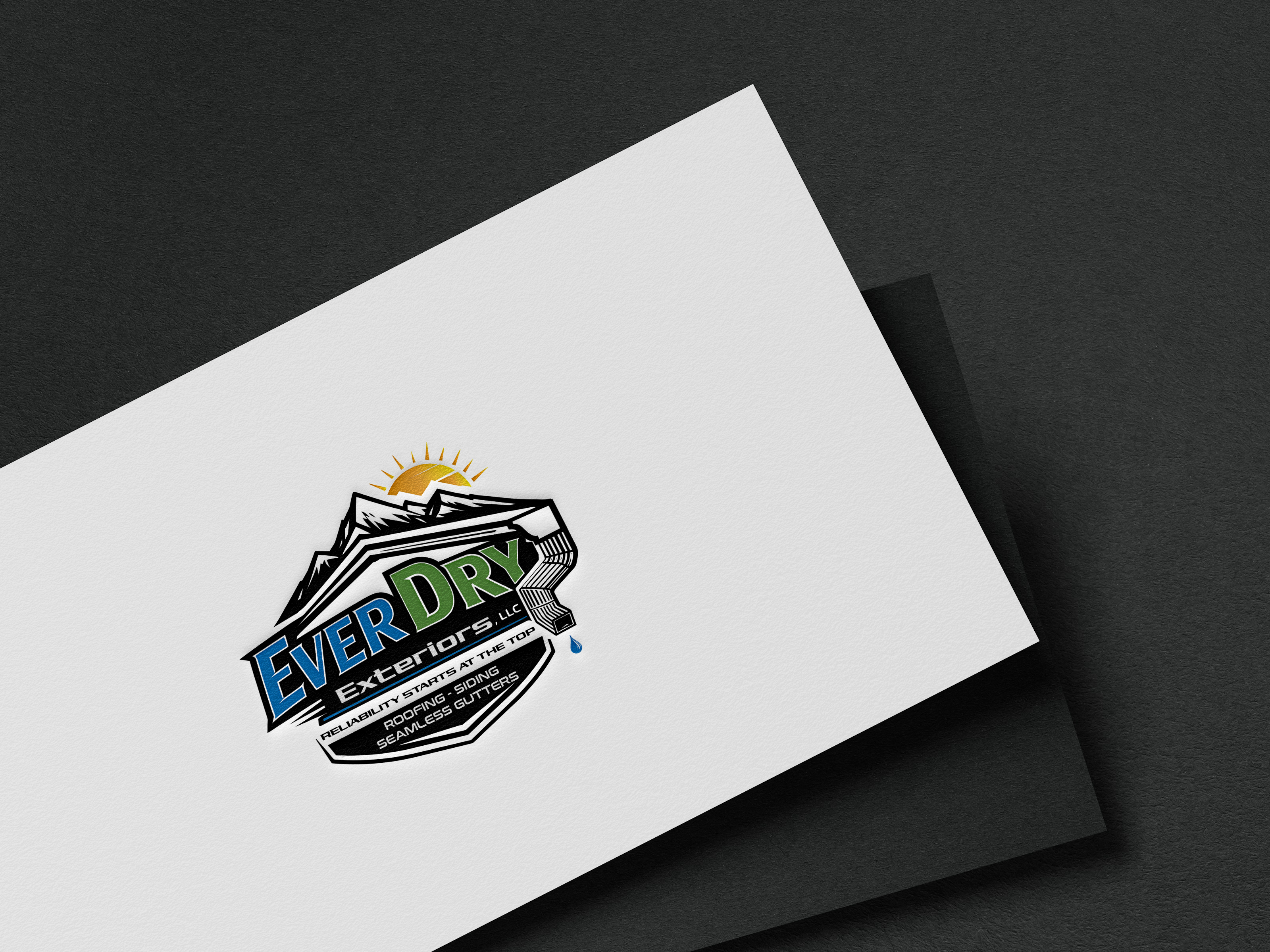 Logo Design by yoossefMaroc for Ever Dry Roofing LLC | Design #36958681