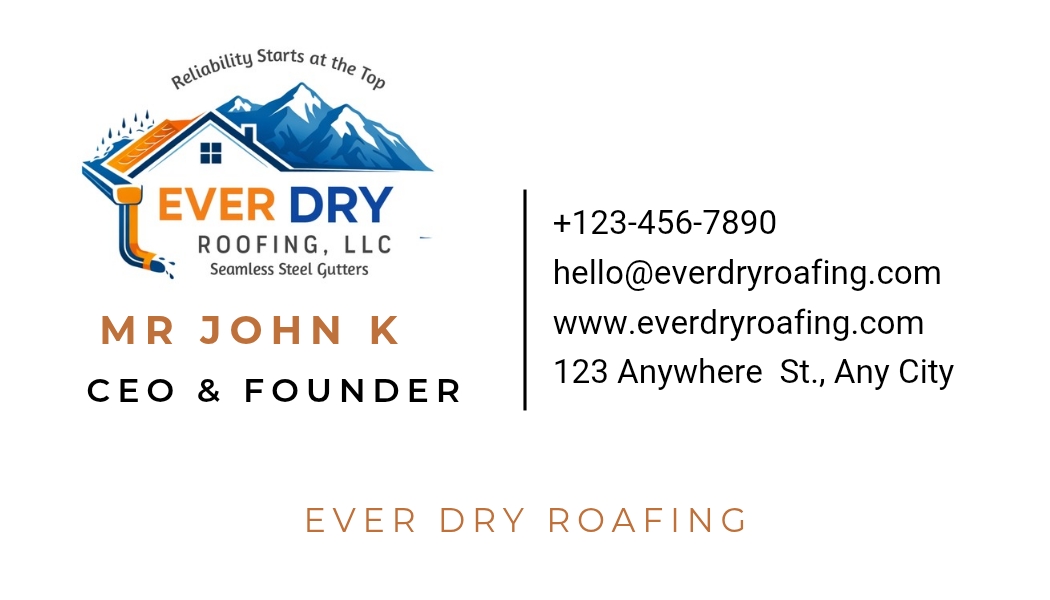 Logo Design by ilustination for Ever Dry Roofing LLC | Design #36846743