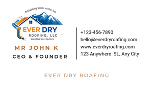 Logo Design by ilustination for Ever Dry Roofing LLC | Design: #36846743