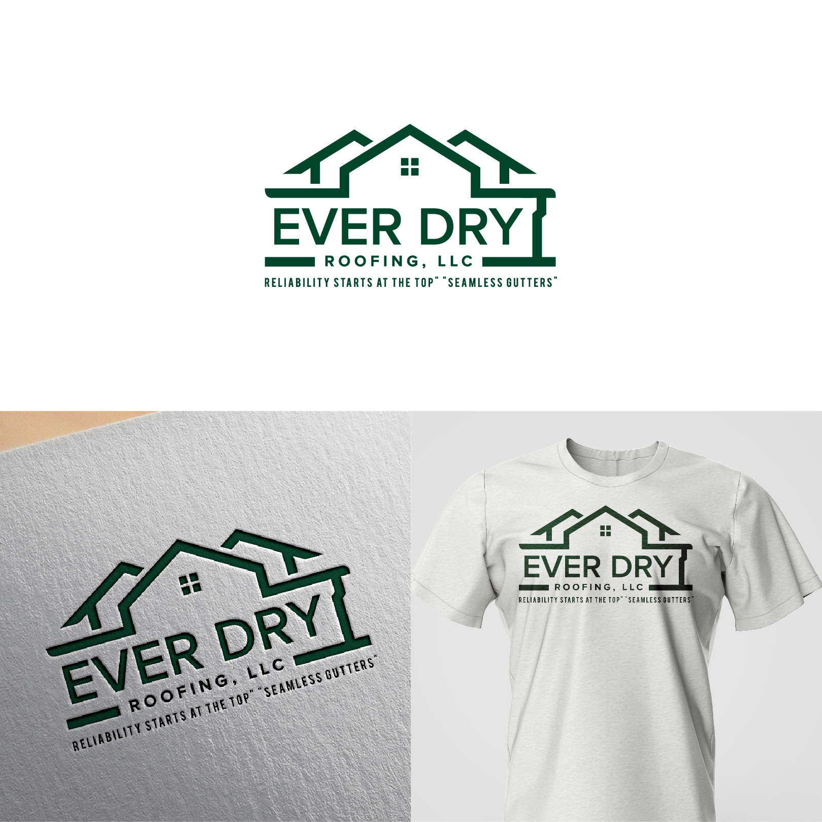Logo Design by 4tech services for Ever Dry Roofing LLC | Design #36840864