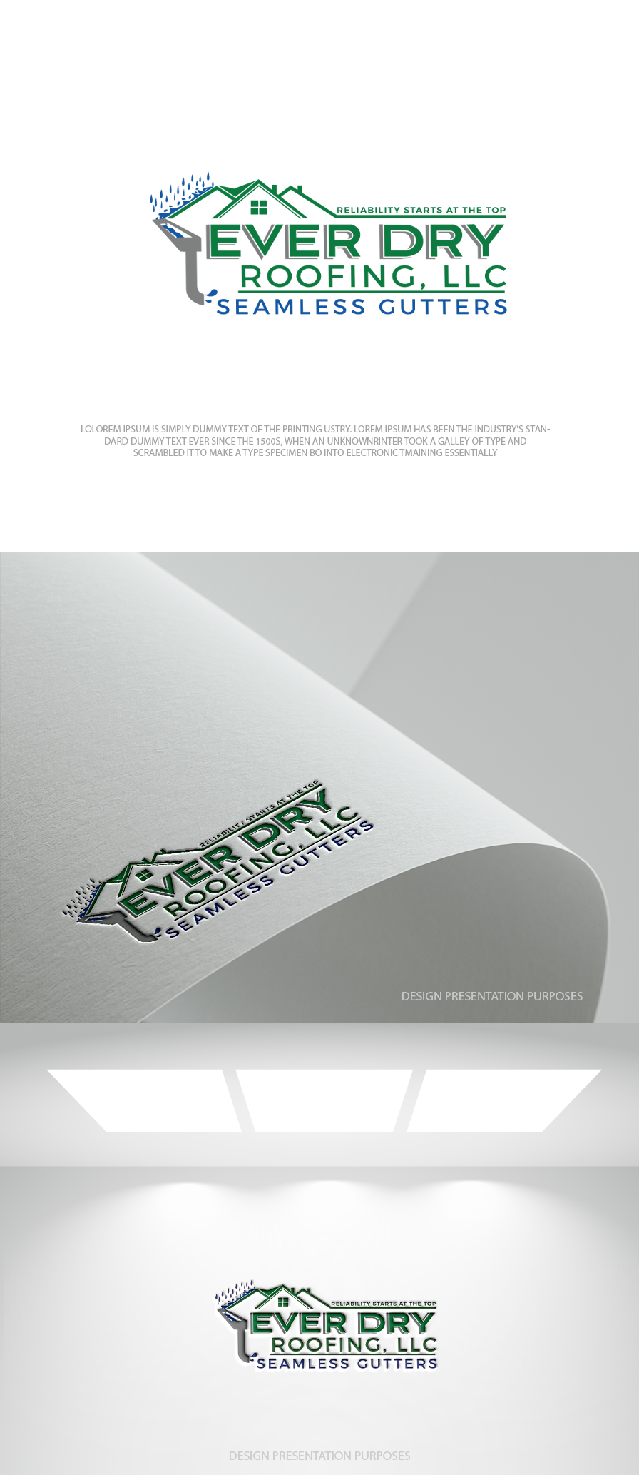 Logo Design by zebronicgraphic for Ever Dry Roofing LLC | Design #36841468
