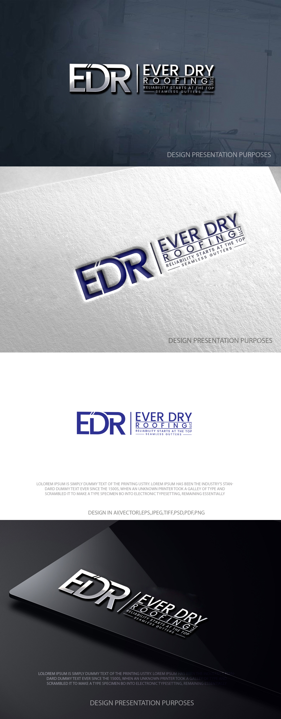 Logo Design by zebronicgraphic for Ever Dry Roofing LLC | Design #36841469