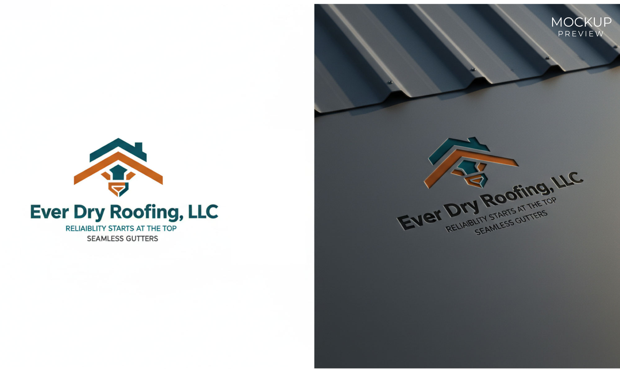 Logo Design by UAD DESIGNS for Ever Dry Roofing LLC | Design #36850925