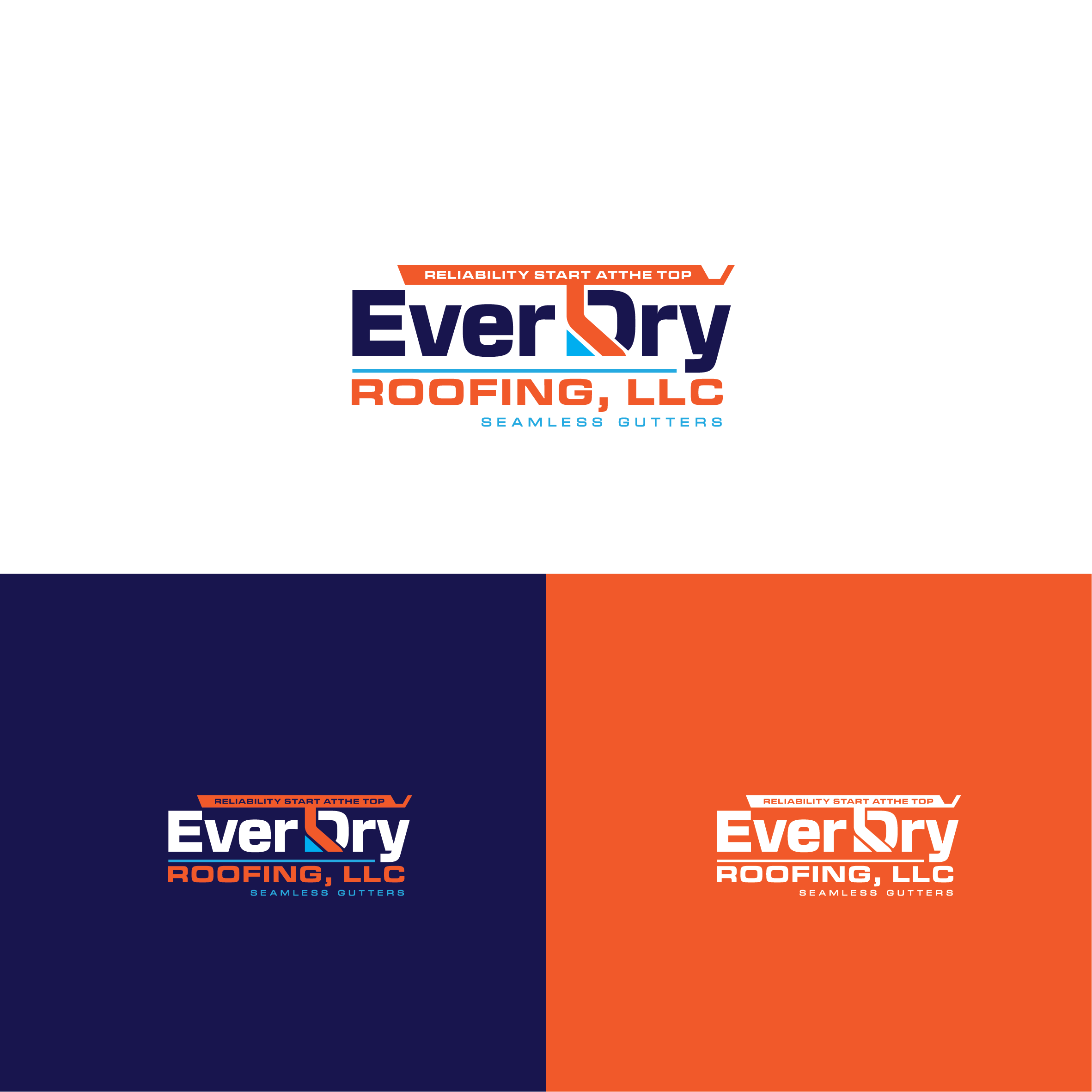 Diseño de Logo por dskyvbc para Ever Dry Roofing LLC | Diseño #36838760