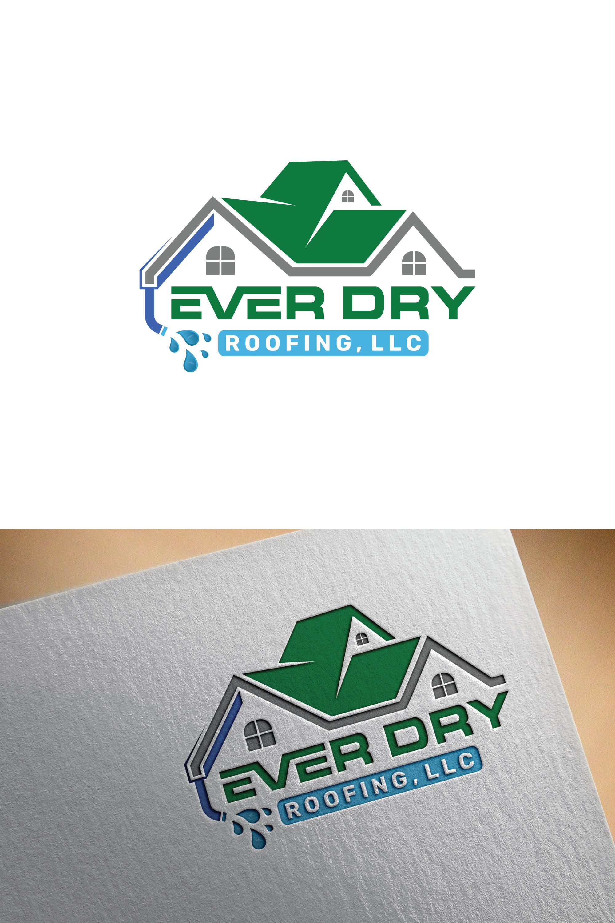 Logo Design by Md Shehidul Islam Rimon for Ever Dry Roofing LLC | Design #36840990