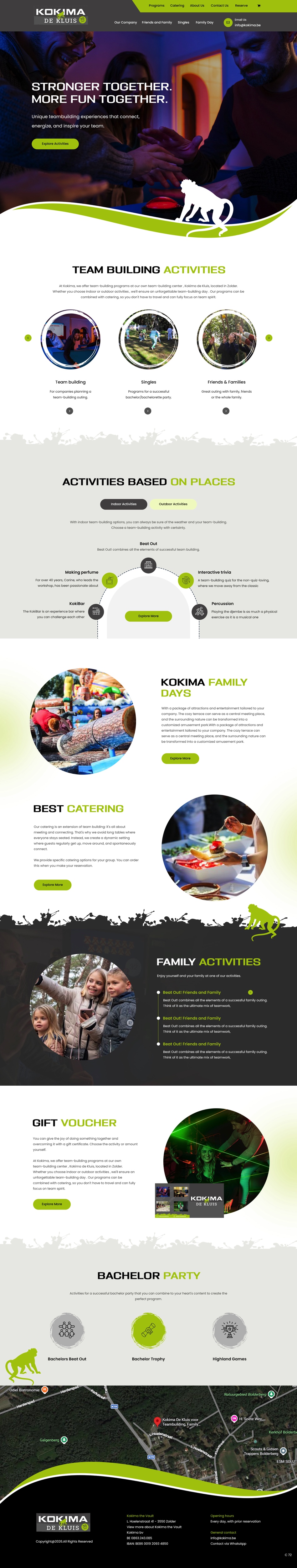 Web Design by pb for Kokima corporate events - BE 0863.243.085 | Design #36850014