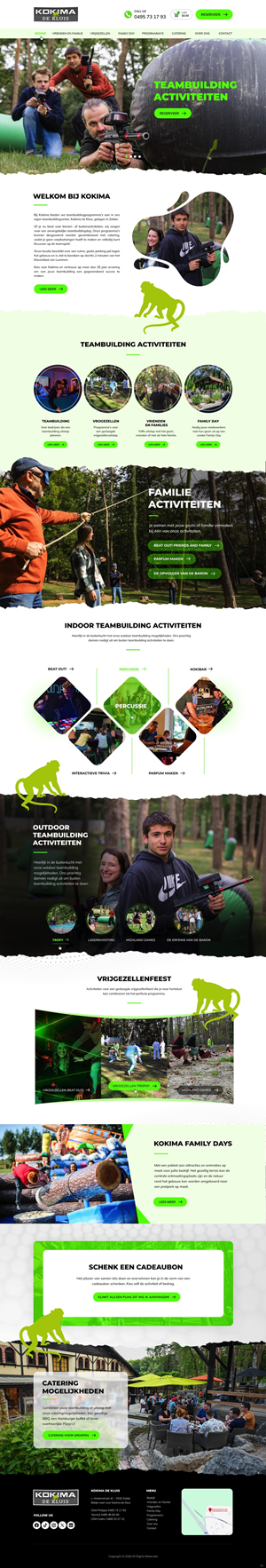 Web Design by pb for Kokima corporate events - BE 0863.243.085 | Design: #36850020