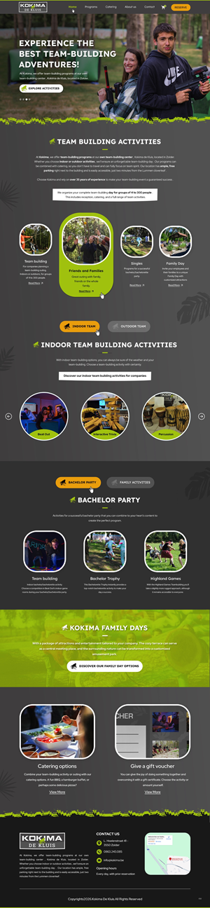 Web Design by pb for Kokima corporate events - BE 0863.243.085 | Design: #36850024