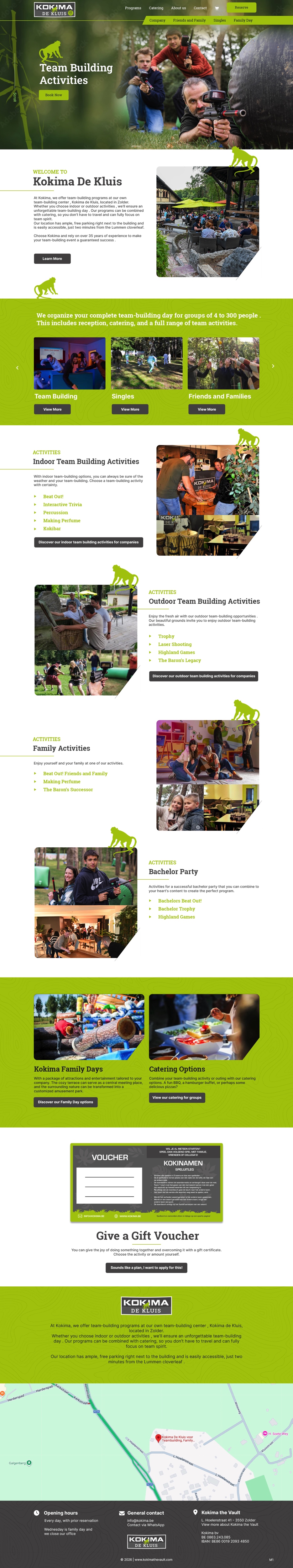 Web Design by pb for Kokima corporate events - BE 0863.243.085 | Design #36856136