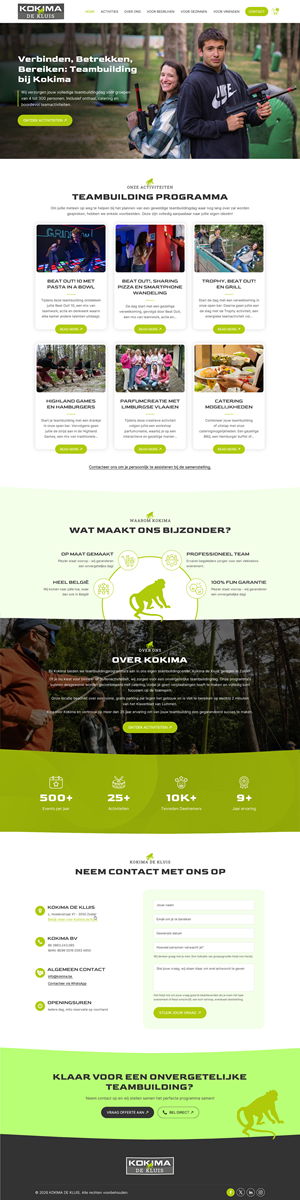 Web Design by Sbss for Kokima corporate events - BE 0863.243.085 | Design: #36852173