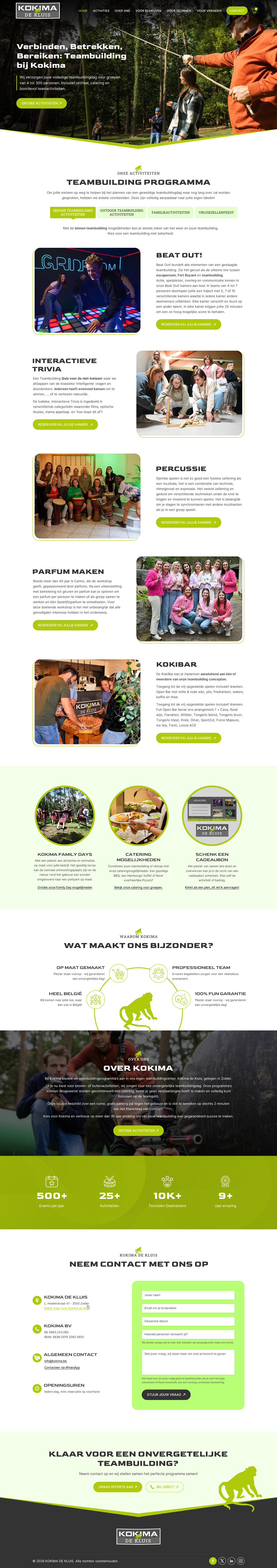 Web Design by Sbss for Kokima corporate events - BE 0863.243.085 | Design #36855164