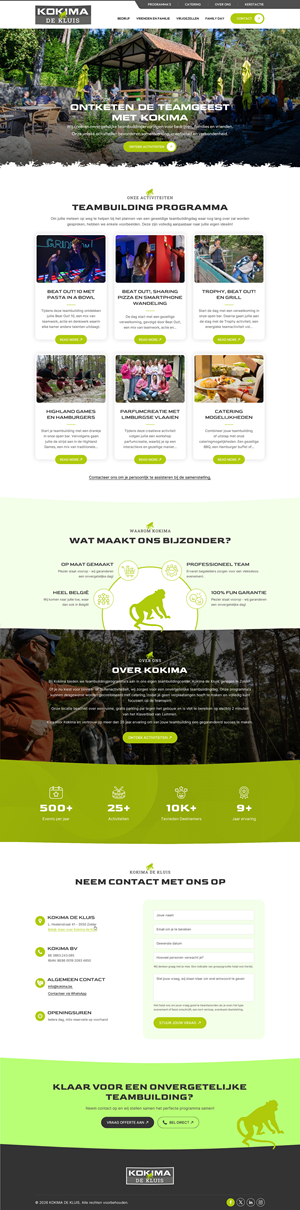 Web Design by Sbss for Kokima corporate events - BE 0863.243.085 | Design: #36855165