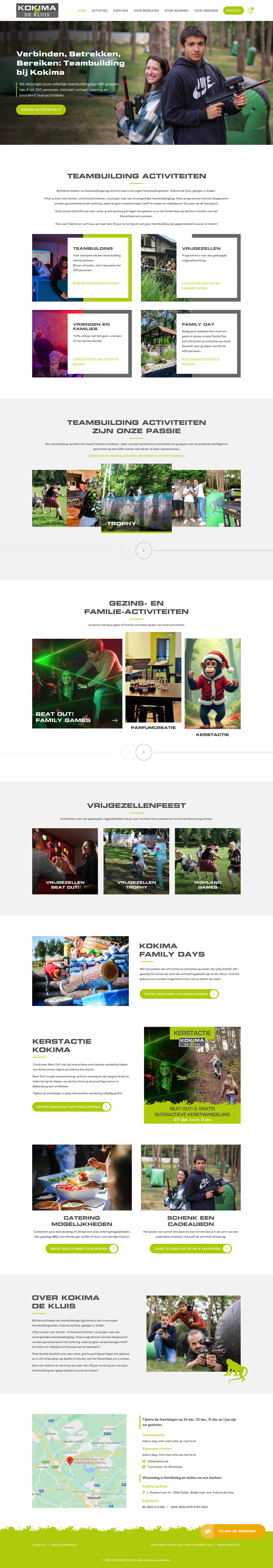Web Design by Sbss for Kokima corporate events - BE 0863.243.085 | Design #36855166