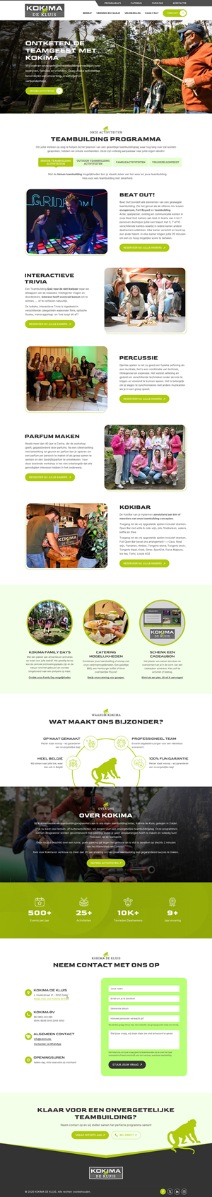 Web Design by Sbss for Kokima corporate events - BE 0863.243.085 | Design: #36855762