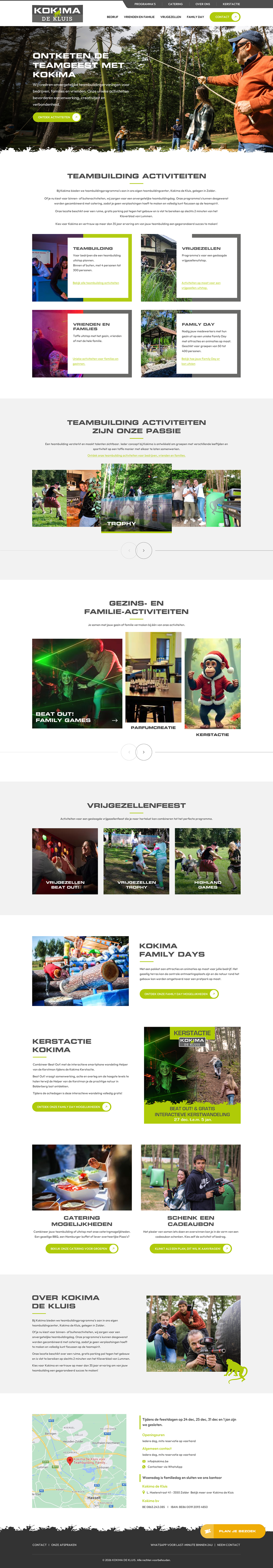 Web Design by Sbss for Kokima corporate events - BE 0863.243.085 | Design #36855763