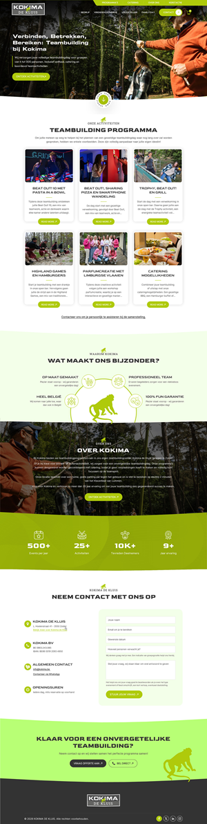 Web Design by Sbss for Kokima corporate events - BE 0863.243.085 | Design: #36886307