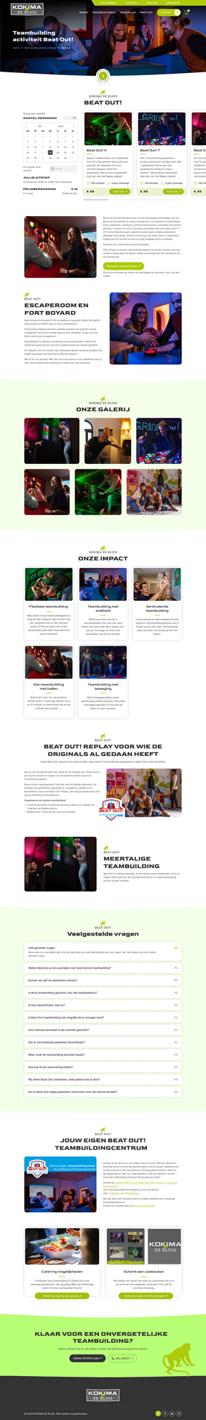 Web Design by Sbss for Kokima corporate events - BE 0863.243.085 | Design: #36905920