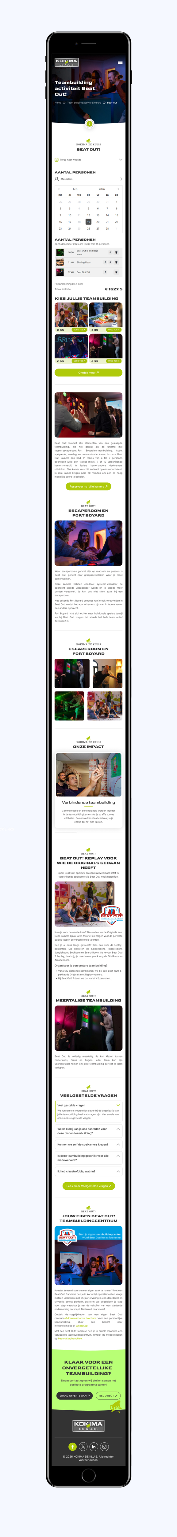 Web Design by Sbss for Kokima corporate events - BE 0863.243.085 | Design #36943427