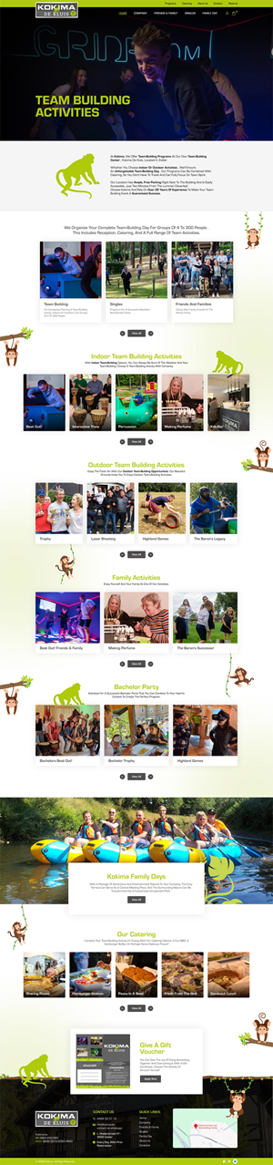 Web Design by Ved Web Services for Kokima corporate events - BE 0863.243.085 | Design #36872456