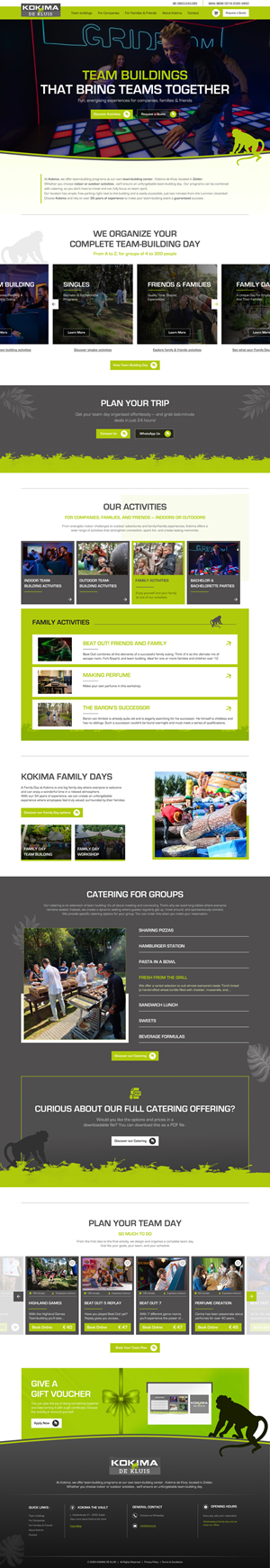 Web Design by creative.bugs for Kokima corporate events - BE 0863.243.085 | Design: #36871894