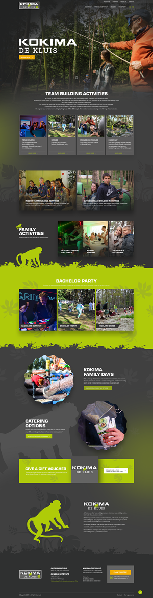 Web Design by NZ Creatives for Kokima corporate events - BE 0863.243.085 | Design: #36849508