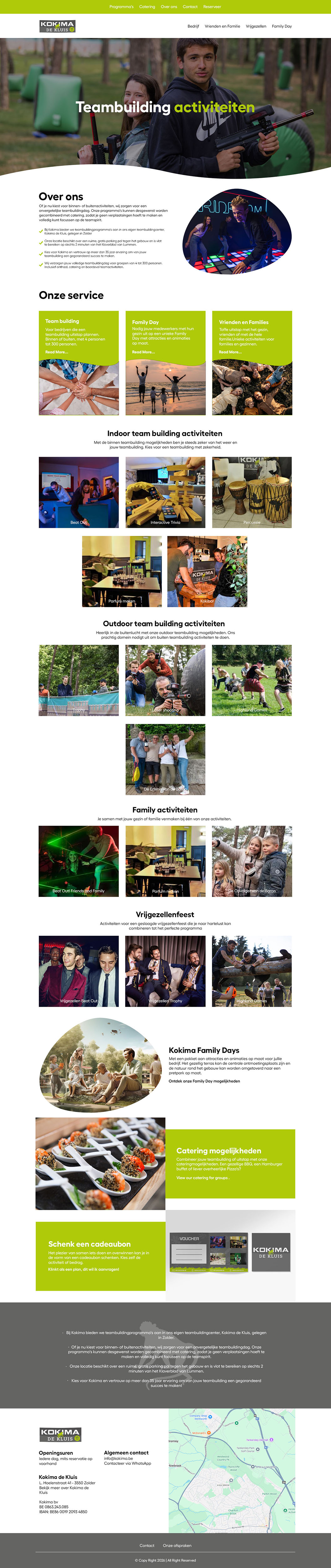 Diseño Web por Jarry199776 para Kokima corporate events - BE 0863.243.085 | Diseño #36868888