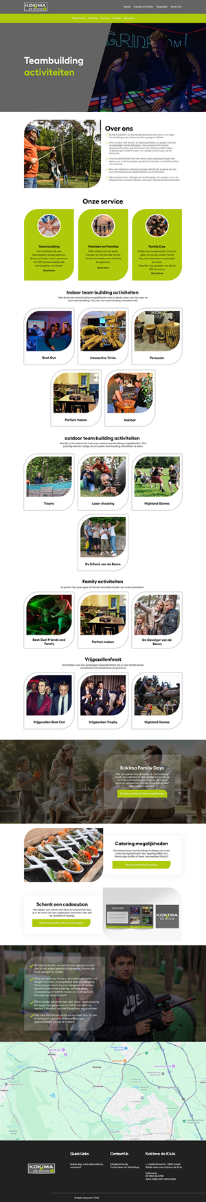 Web Design by Jarry199776 for Kokima corporate events - BE 0863.243.085 | Design: #36868947