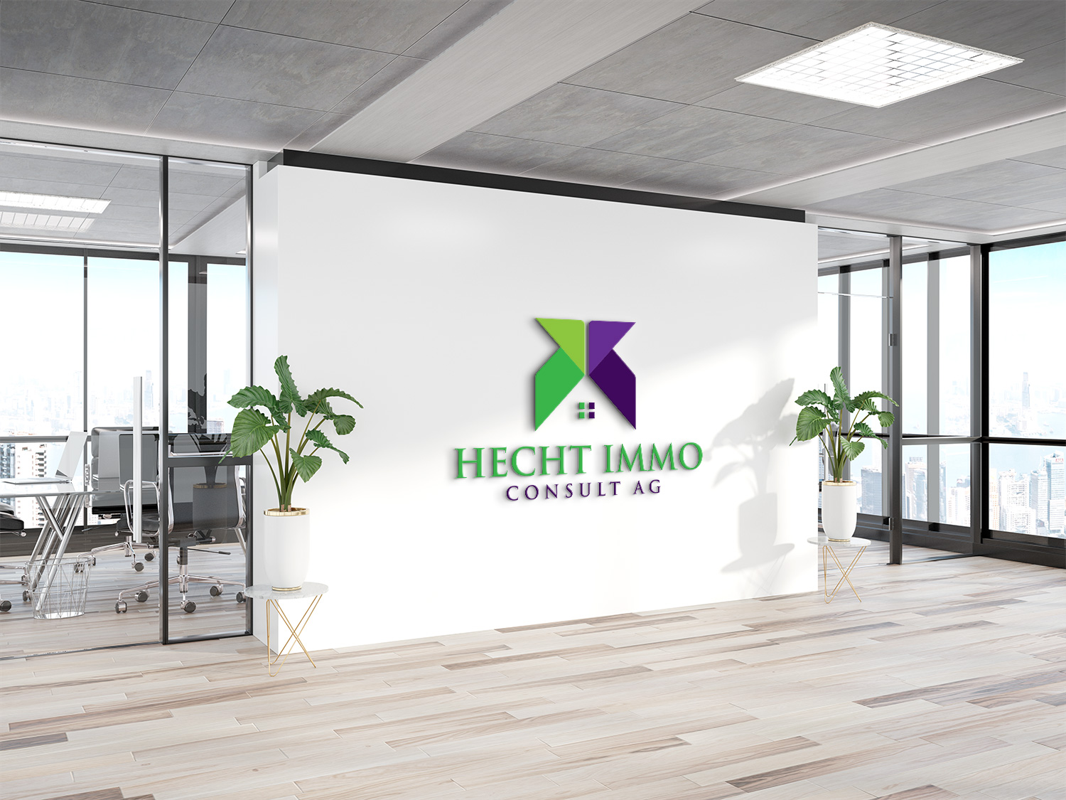 Design de Logo par Deziners Zone pour Hecht Immo Consult AG | Design #36848626