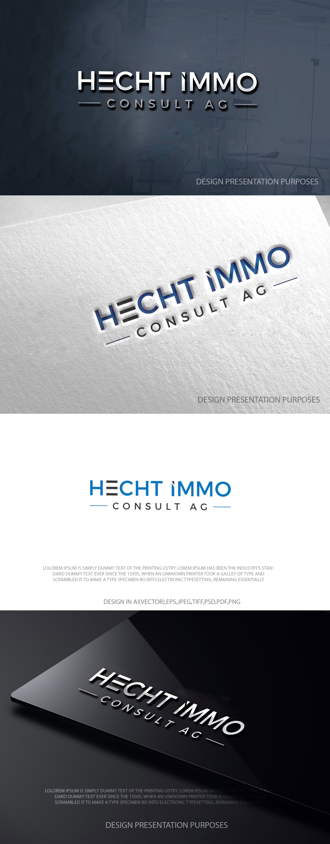 Design de Logo par zebronicgraphic pour Hecht Immo Consult AG | Design #36848903
