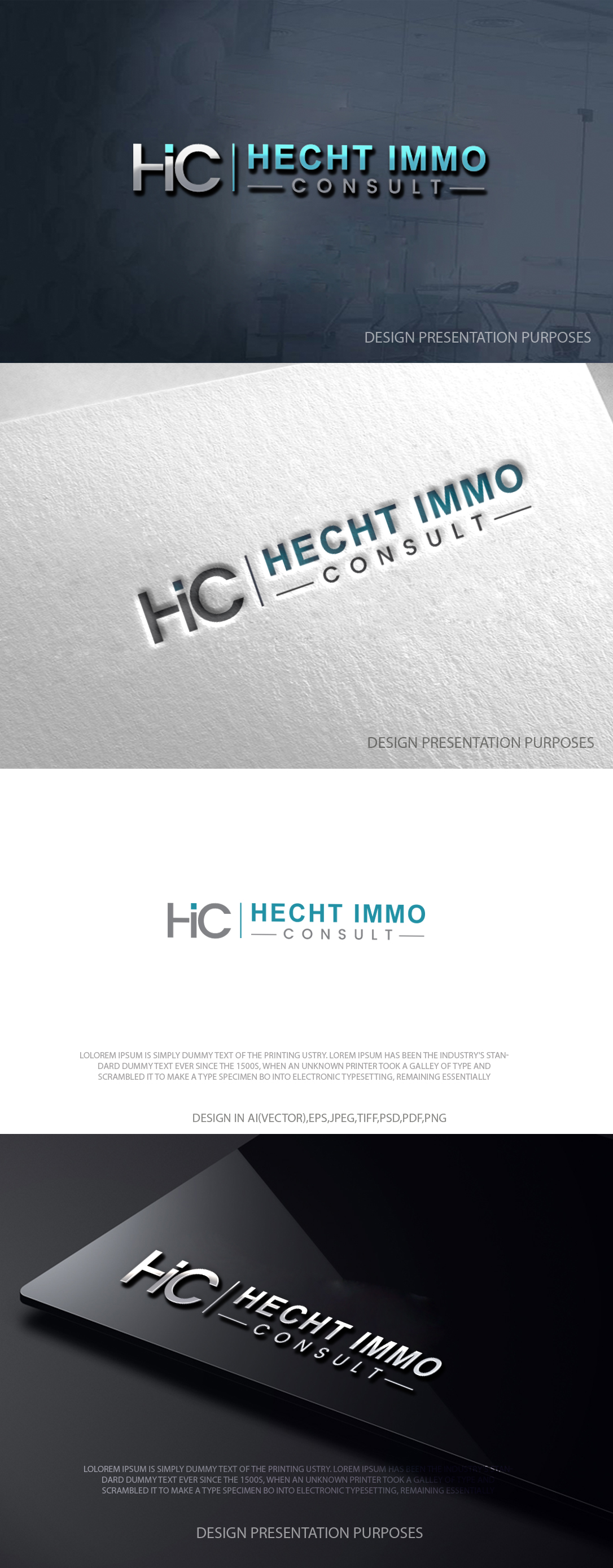 Design de Logo par zebronicgraphic pour Hecht Immo Consult AG | Design : #36848904