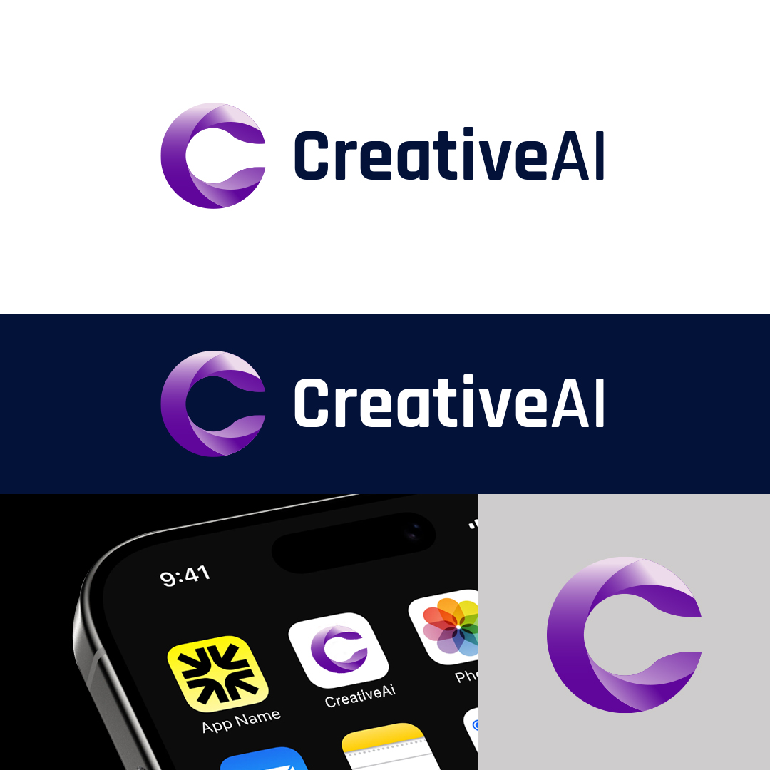 Logo Design by circledsg for CreativeAI | Design #36864137