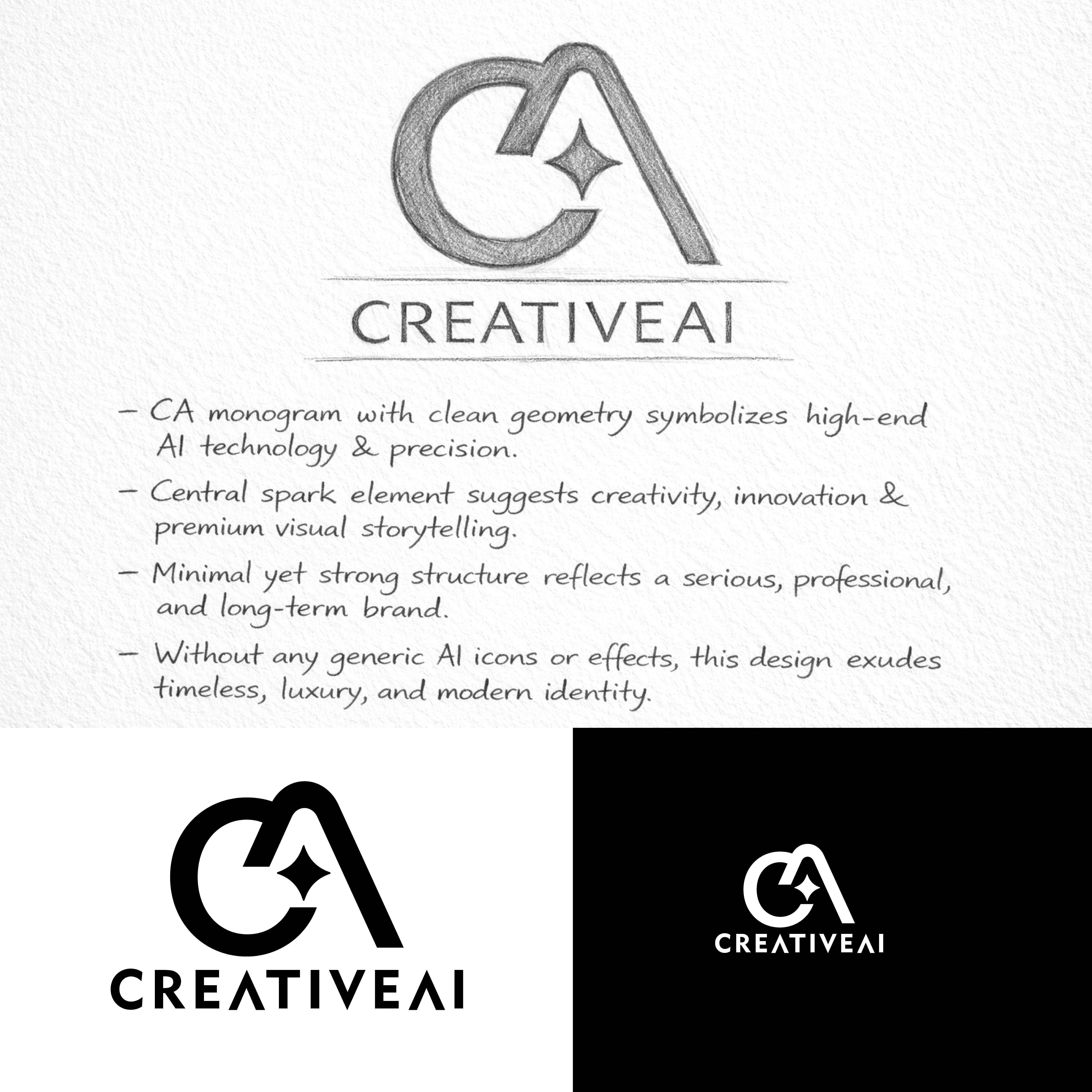 Diseño de Logo por ainee4 para CreativeAI | Diseño #36854696