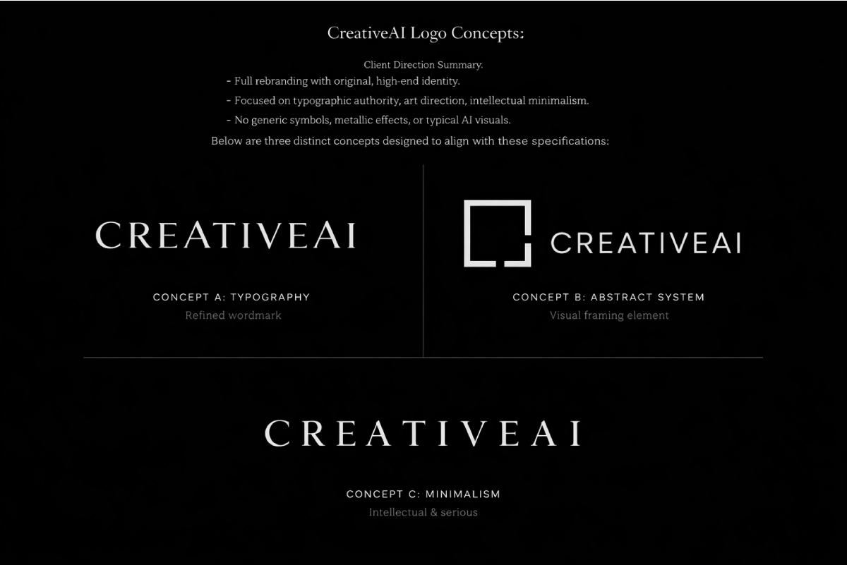 Logo Design by Nuvix for CreativeAI | Design #36864099