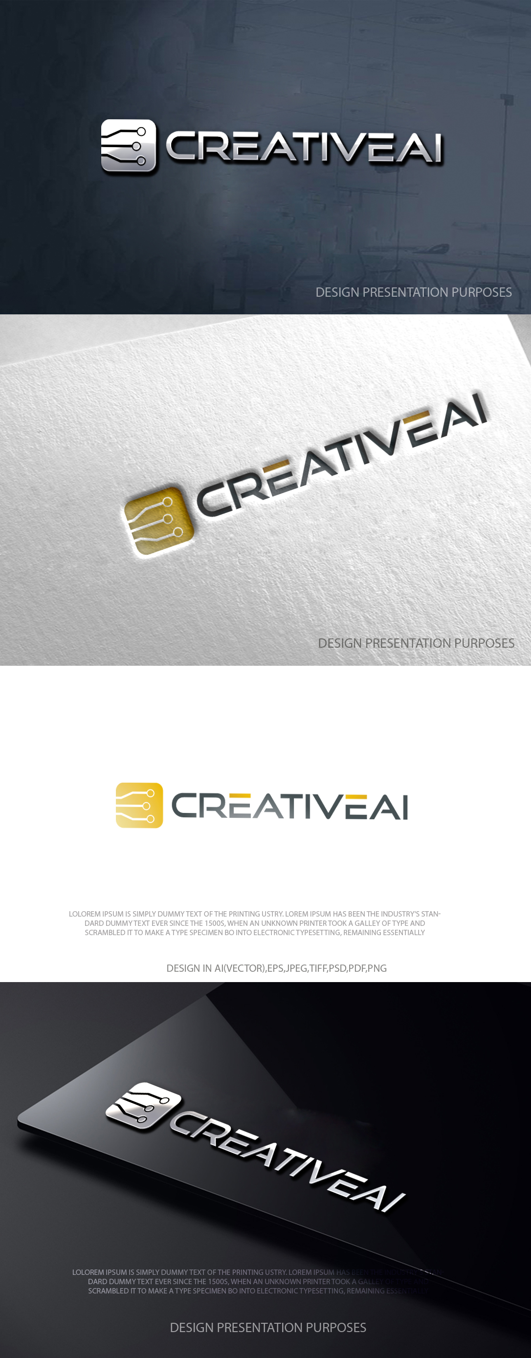 Diseño de Logo por zebronicgraphic para CreativeAI | Diseño #36854748