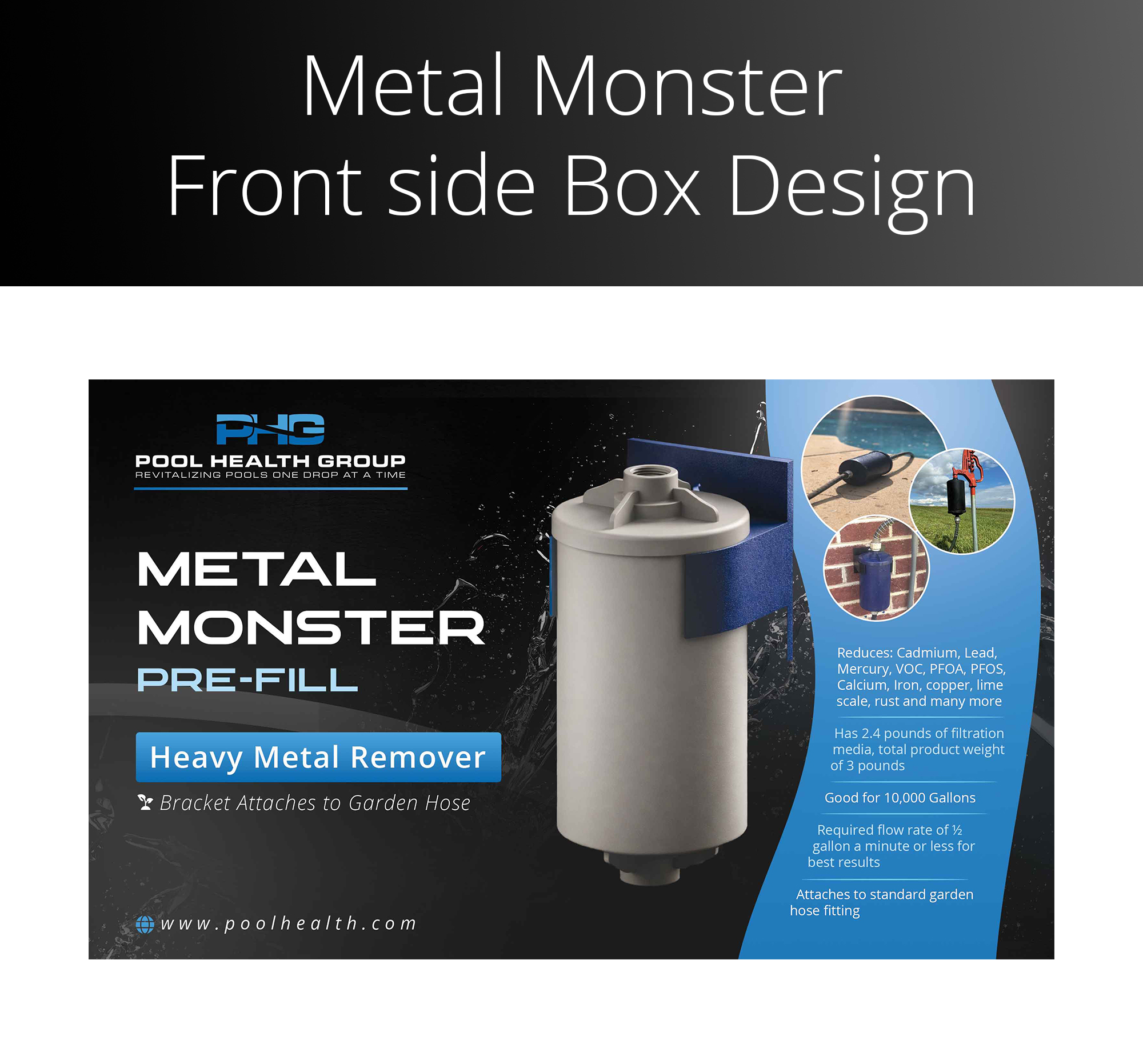 Packaging Design by Farvahar Design Studio for Pool Health Group Inc | Design #36884012