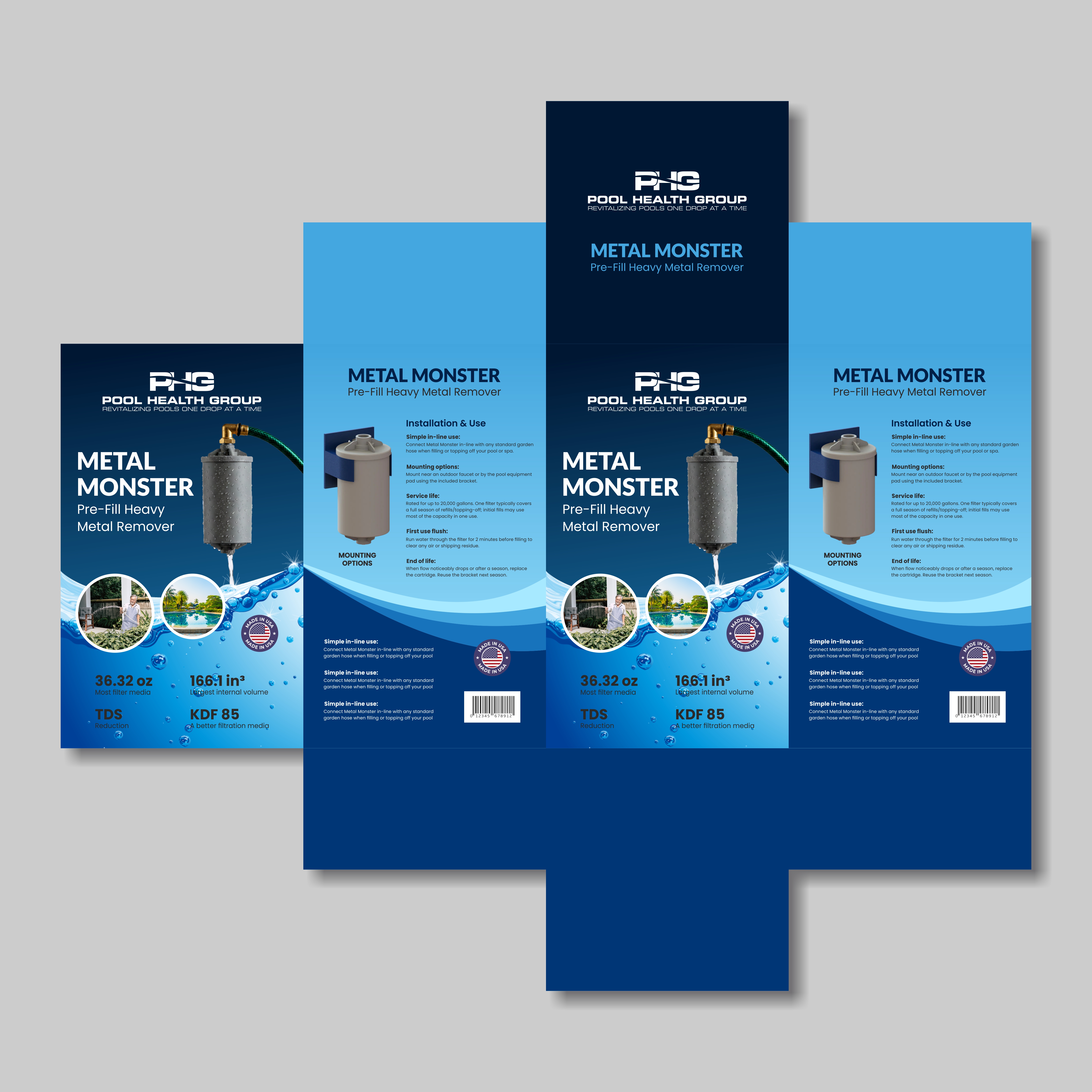 Packaging Design by DIGIPIX for Pool Health Group Inc | Design #36875774