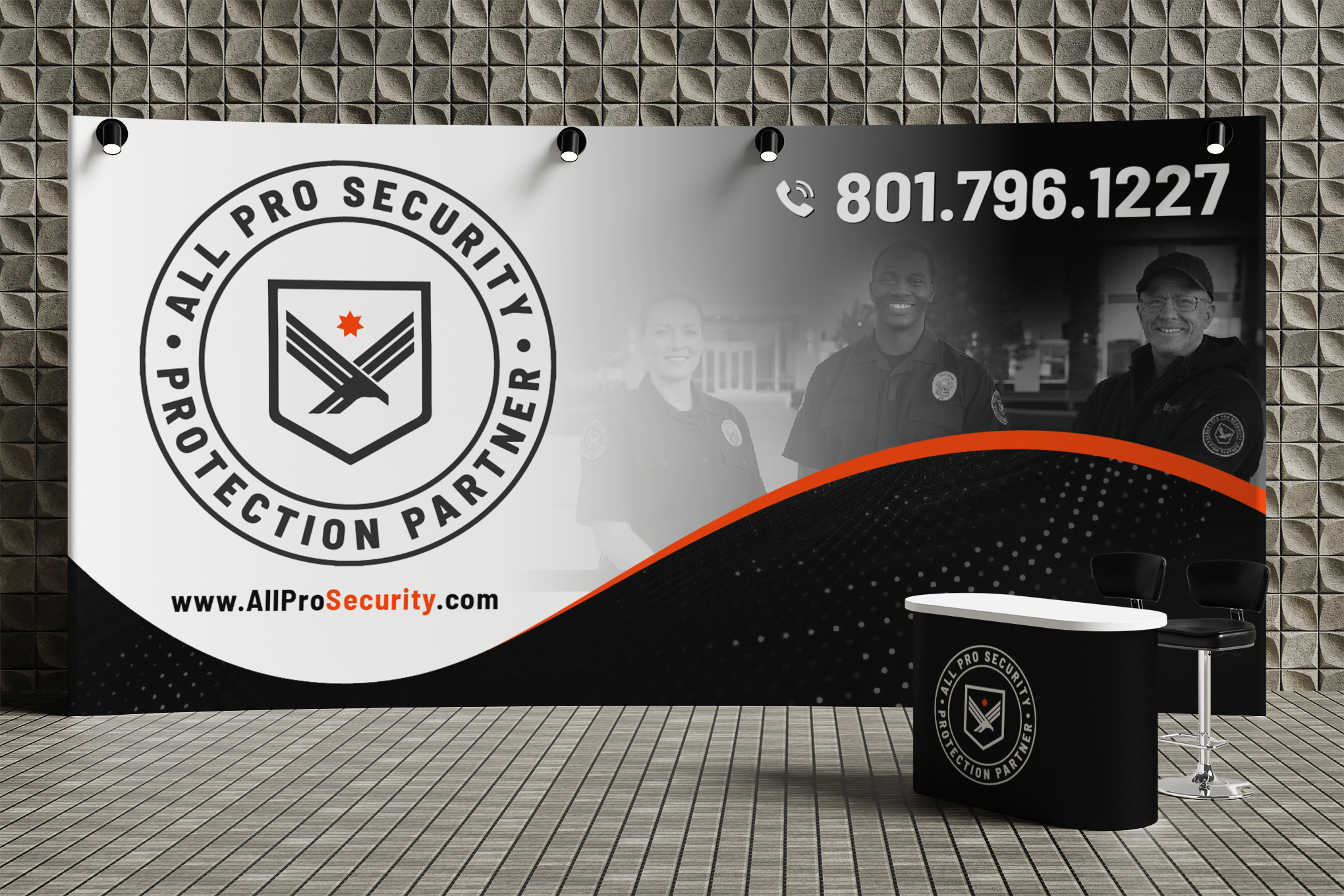 Diseño de Stand de Feria por WrapTonic24 para All Pro Security  | Diseño #36900842