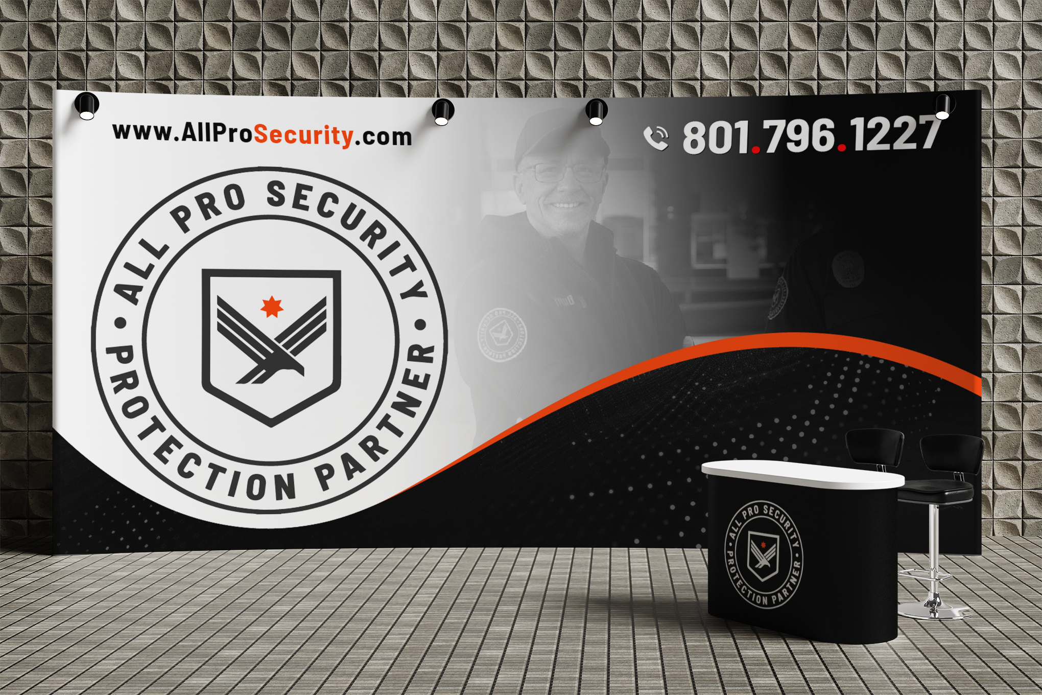 Diseño de Stand de Feria por WrapTonic24 para All Pro Security  | Diseño #36900862