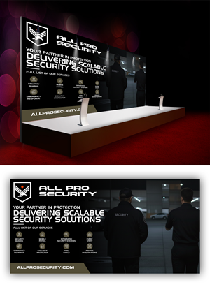 Diseño de Stand de Feria por VCreativeidea para All Pro Security  | Diseño: #36899438