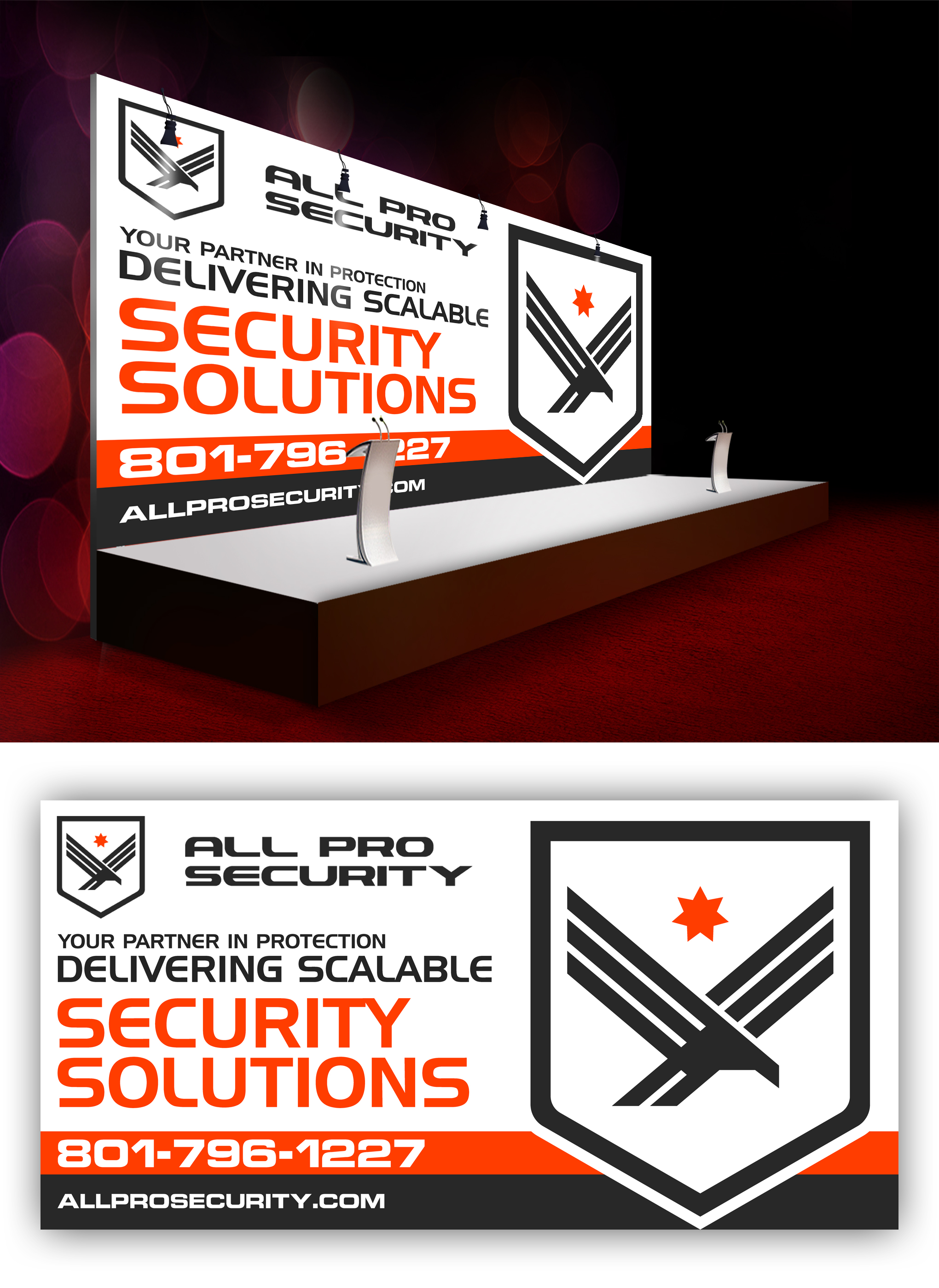 Diseño de Stand de Feria por VCreativeidea para All Pro Security  | Diseño #36930210