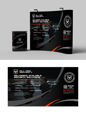 Trade Show Booth Design by KickArt for All Pro Security  | Design: #36896641