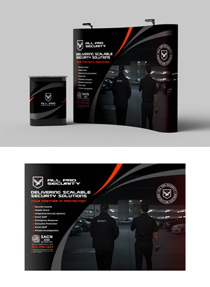 Trade Show Booth Design by KickArt for All Pro Security  | Design: #36896642