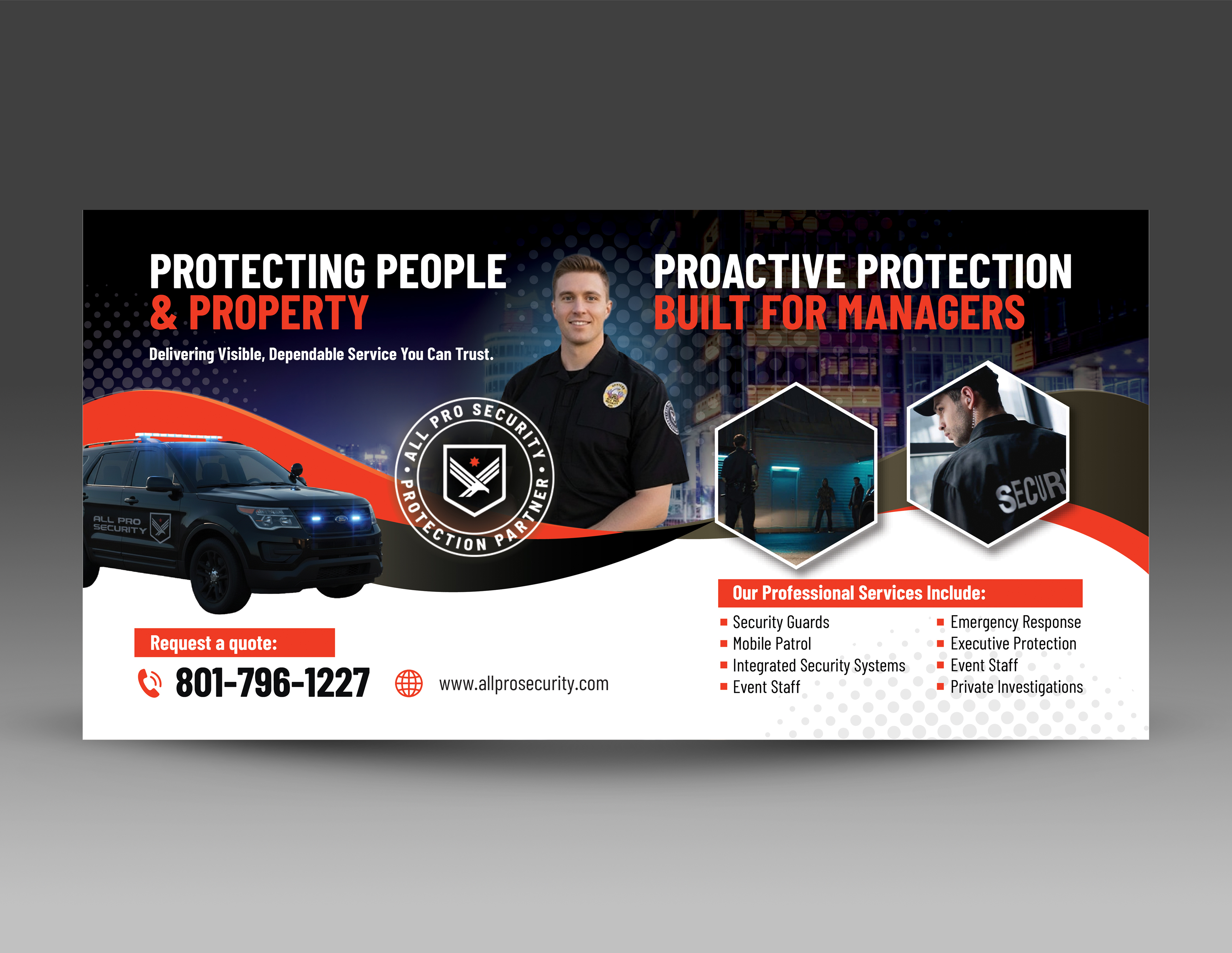 Trade Show Booth Design by Attractive D-Signs for All Pro Security  | Design #36893080