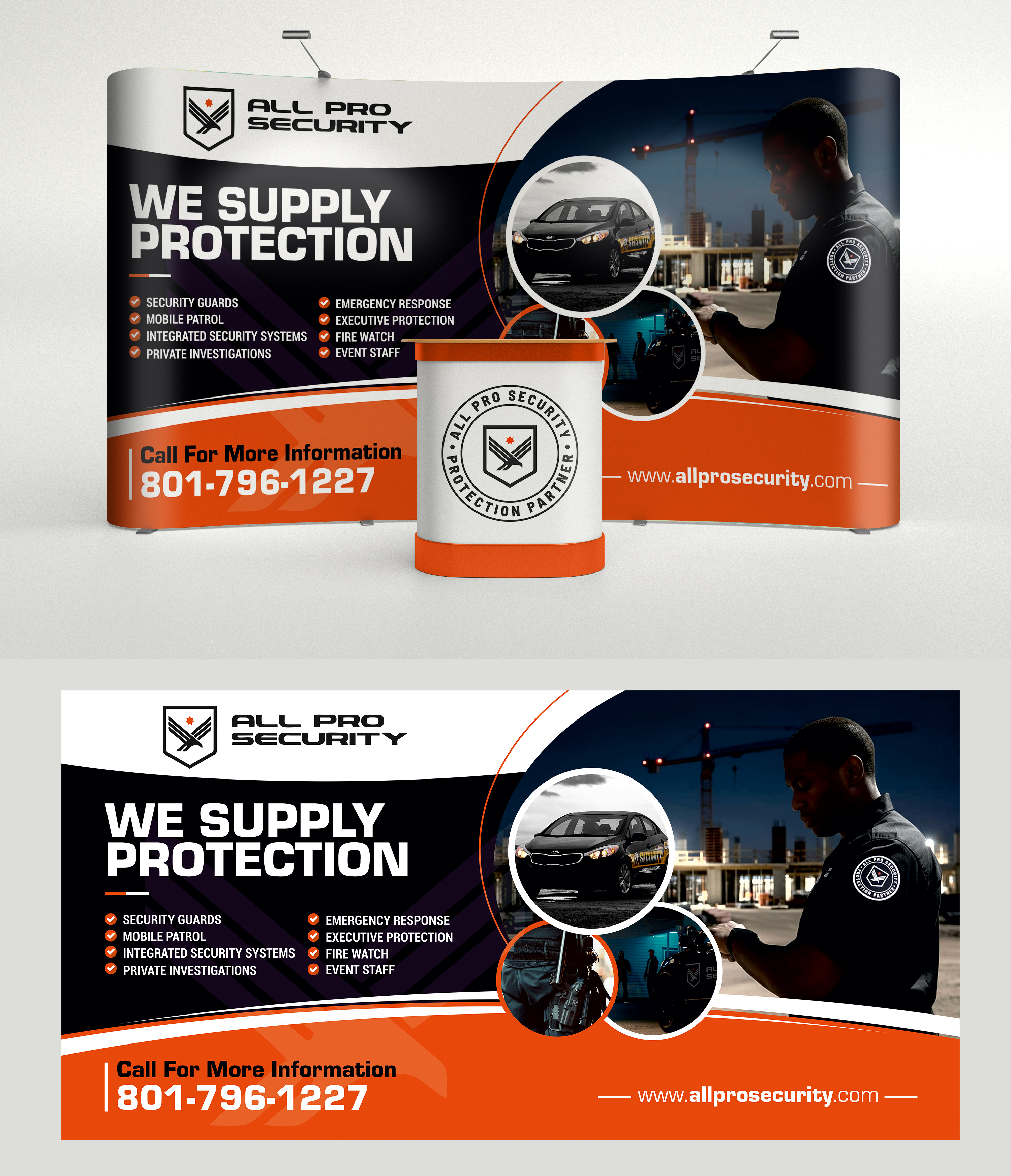 Diseño de Stand de Feria por Aurora:) para All Pro Security  | Diseño #36866100