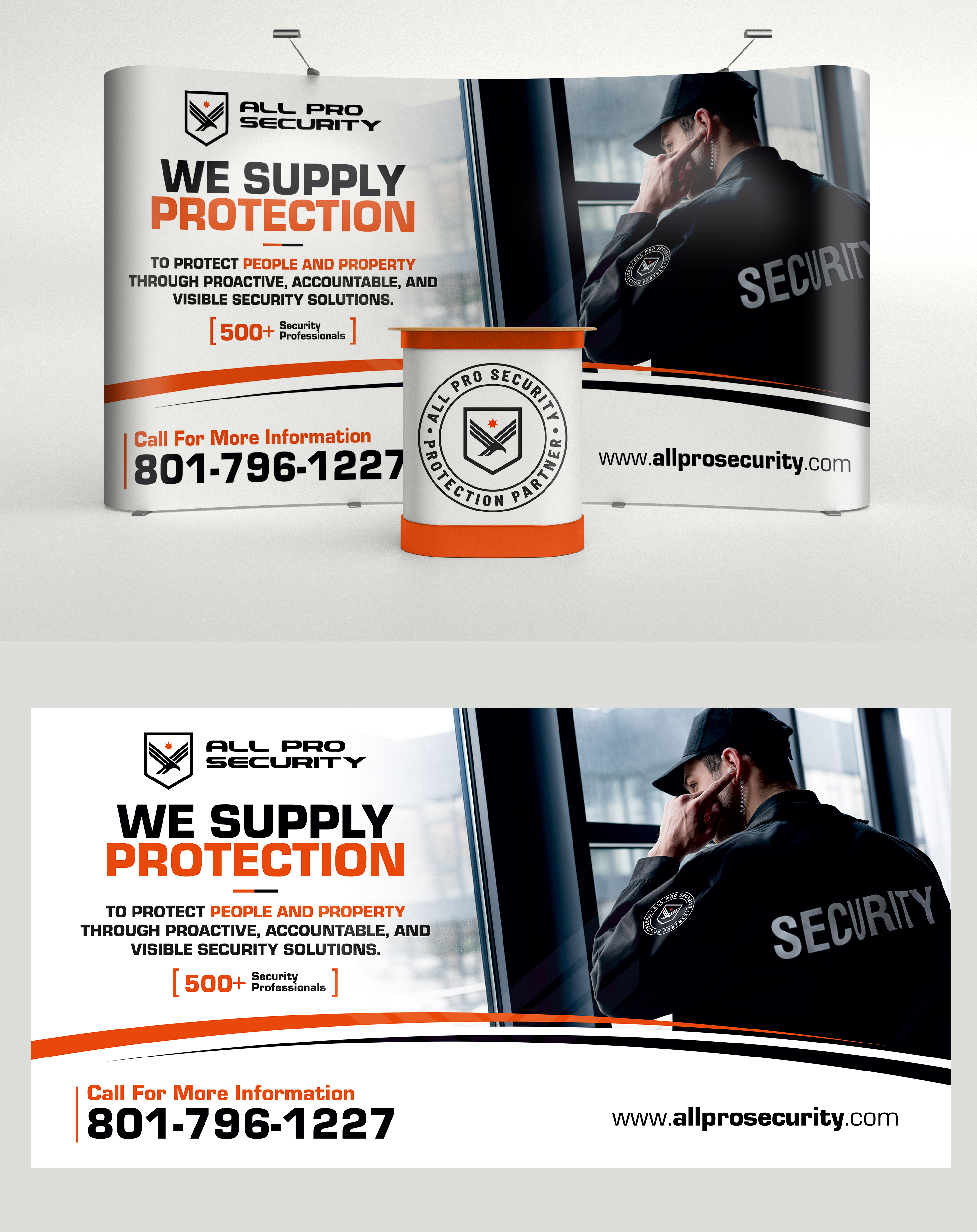 Trade Show Booth Design by Aurora:) for All Pro Security  | Design #36870249