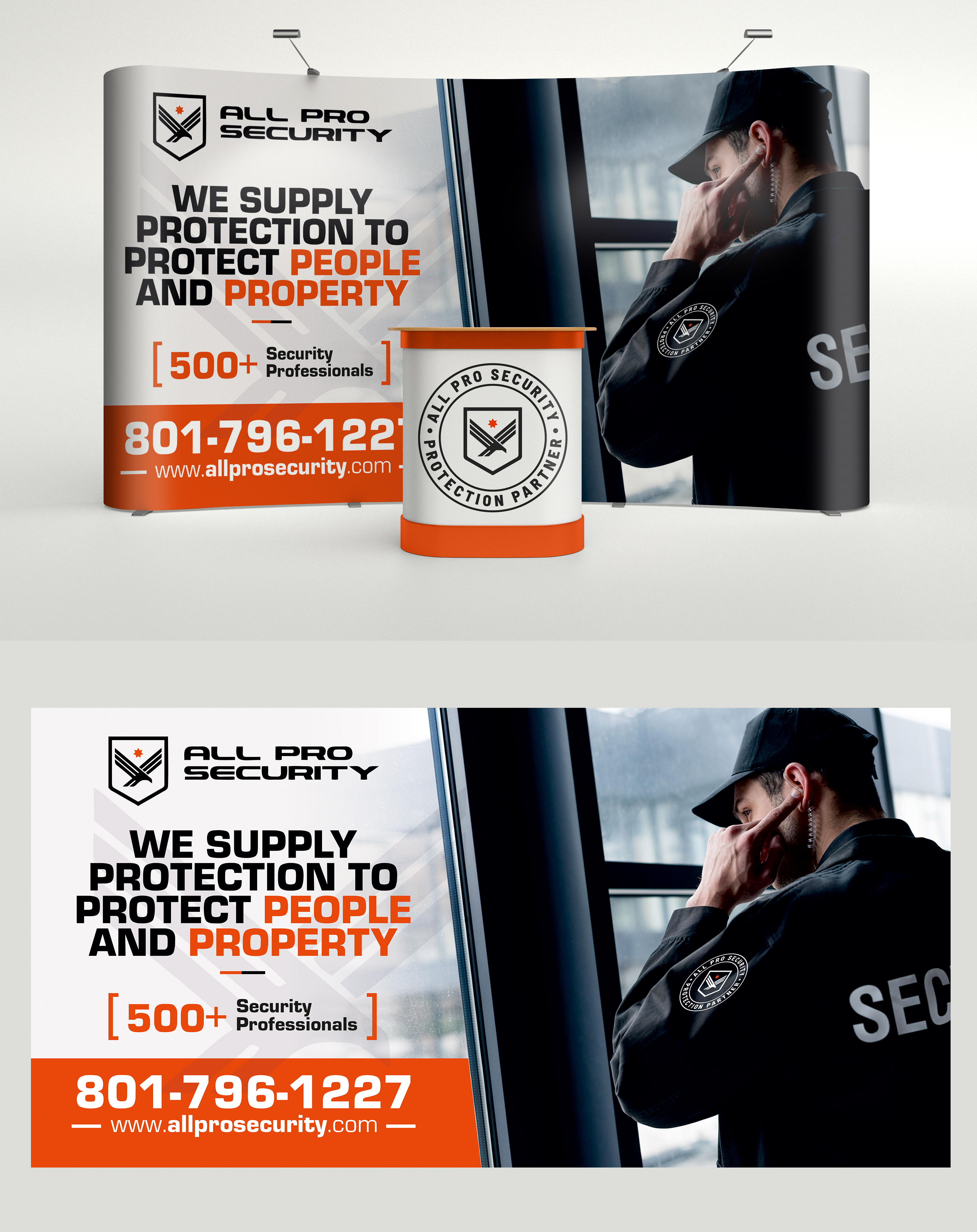 Trade Show Booth Design by Aurora:) for All Pro Security  | Design #36870376