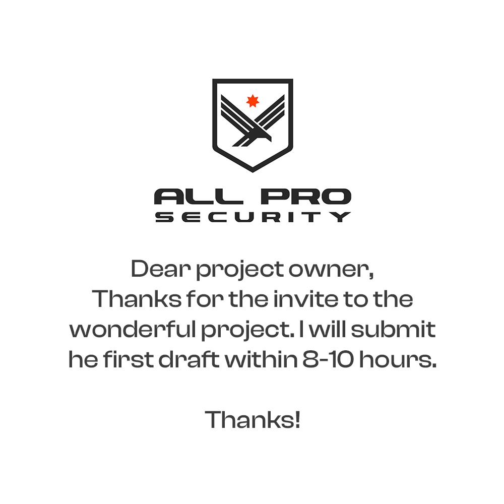 Trade Show Booth Design by Graphic Guy for All Pro Security  | Design #36894122