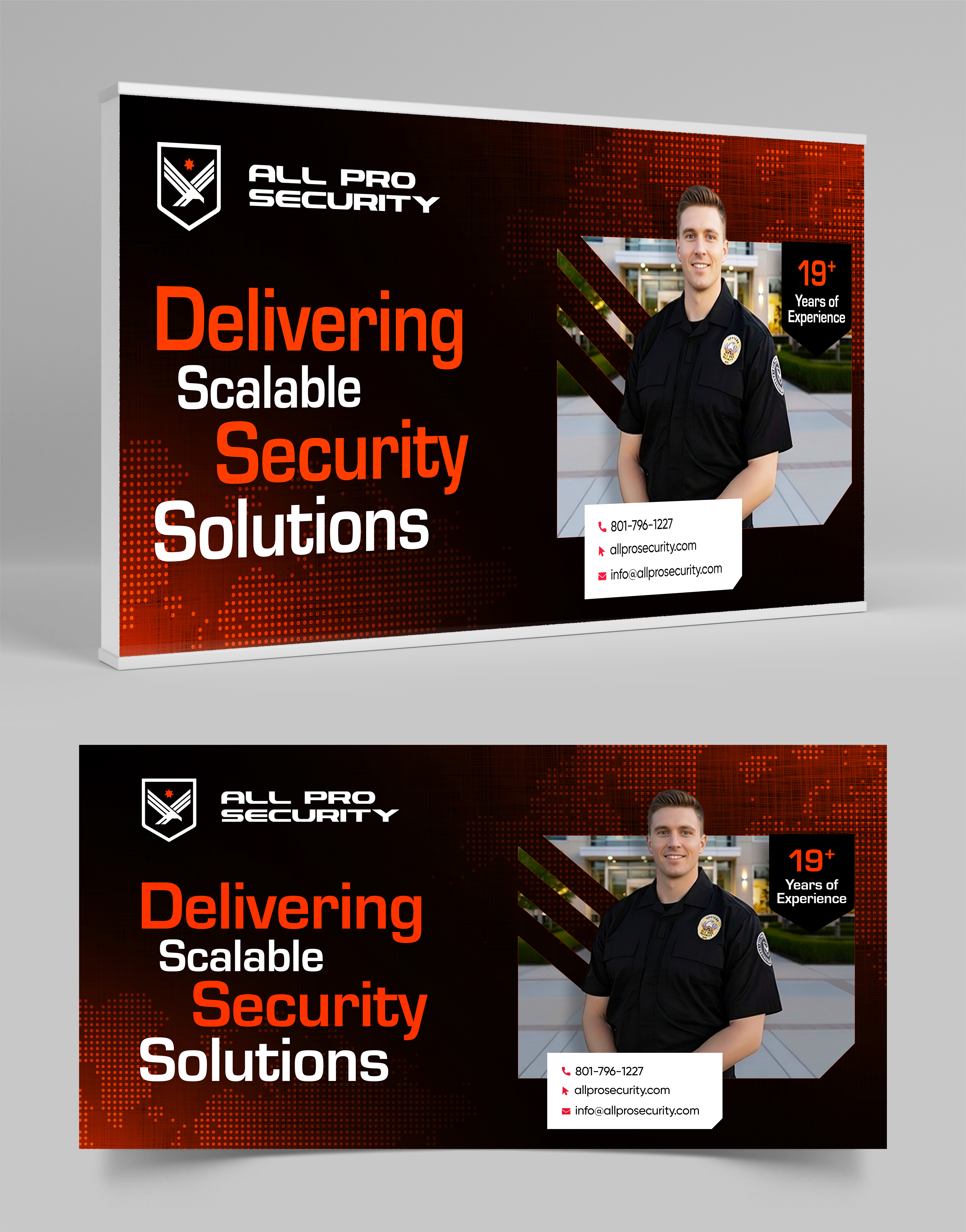 Diseño de Stand de Feria por Graphic Guy para All Pro Security  | Diseño #36903195